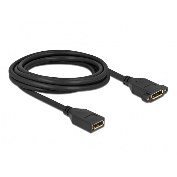 Delock 87103 3m DisplayPort 1.2 4K 60Hz anya - rögzíthető anya kábel