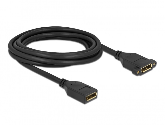 Delock 87103 3m DisplayPort 1.2 4K 60Hz anya - rögzíthető anya kábel