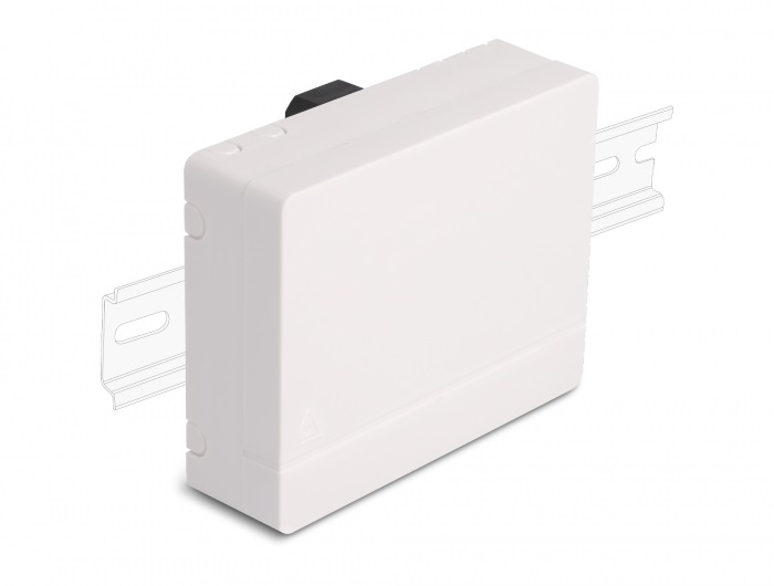 Delock 87141 4xSC Simplex/LC Duplex DIN sínre szerelhető optikai rostkapcsoló doboz