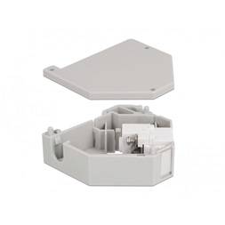 Delock 87159 Keystone IEC antenna anya kapocstest DIN sínre szerelhető adapter