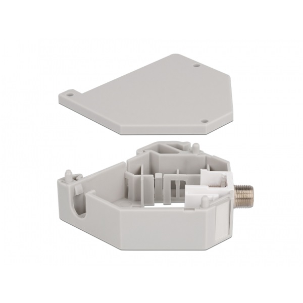 Delock 87160 Keystone F antenna anya - anya DIN sínre szerelhető adapter