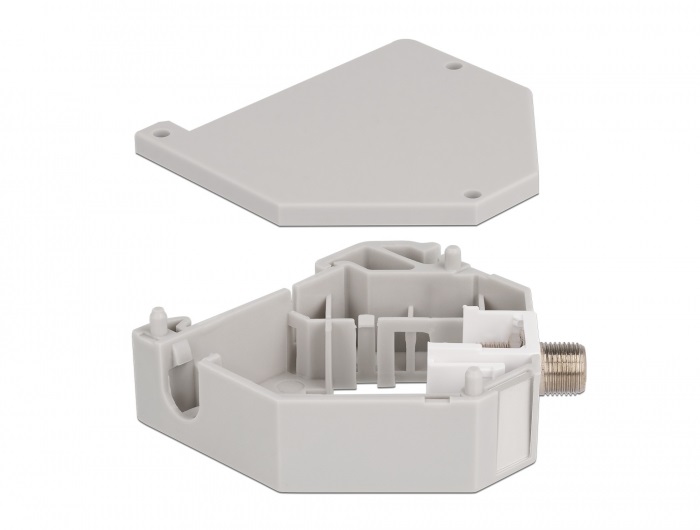 Delock 87160 Keystone F antenna anya - anya DIN sínre szerelhető adapter