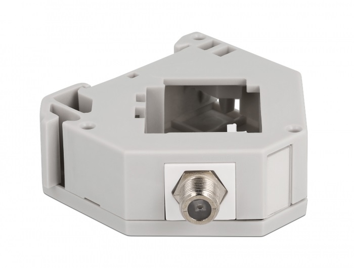 Delock 87160 Keystone F antenna anya - anya DIN sínre szerelhető adapter