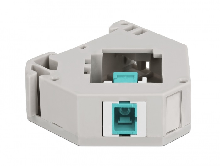 Delock 87173 Keystone SC Simplex anya vízkék DIN sínre szerelhető adapter