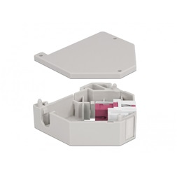 Delock 87182 Keystone SC Simplex anya ibolya DIN sínre szerelhető adapter