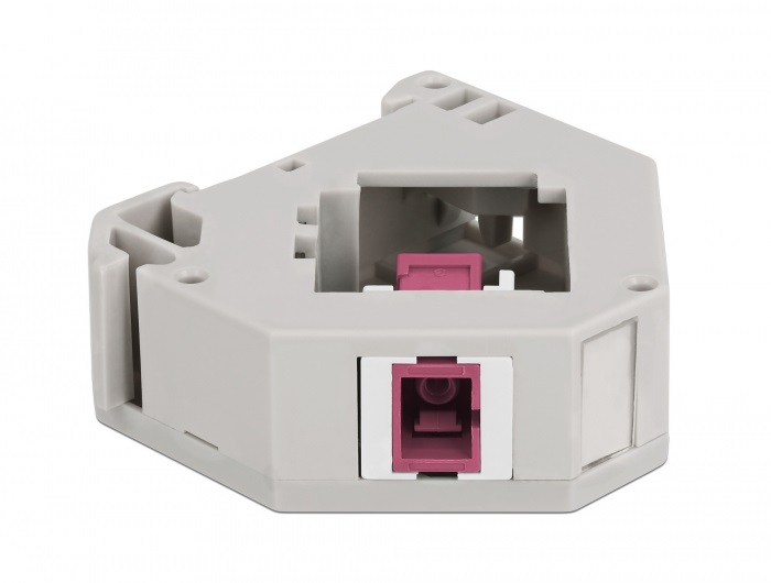 Delock 87182 Keystone SC Simplex anya ibolya DIN sínre szerelhető adapter