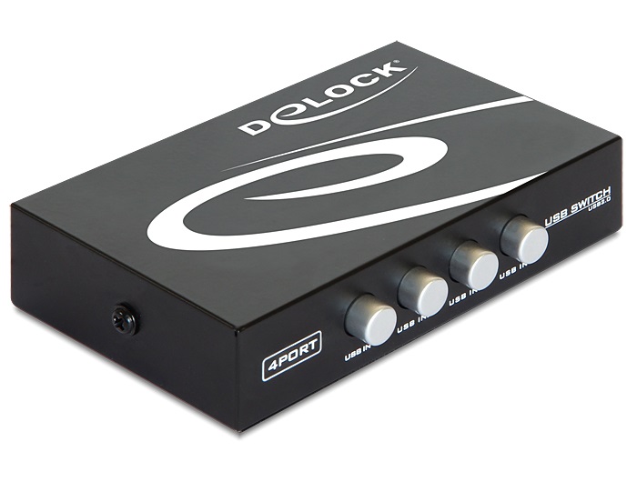 Delock 87634 4 portos manuális USB 2.0 kapcsoló