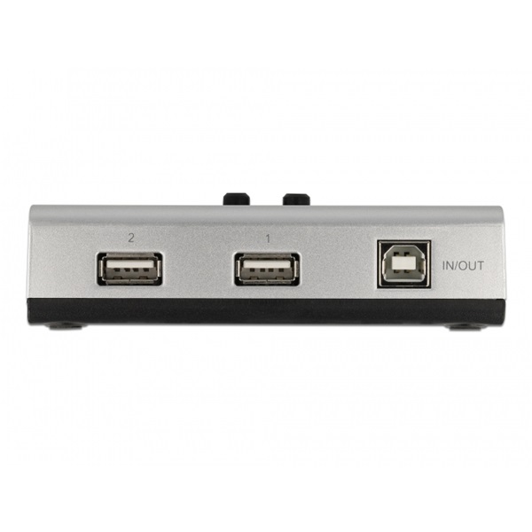 Delock 87760 1xUSB-B anya - 2xUSB-A 2.0 anya manuális kétirányú switch