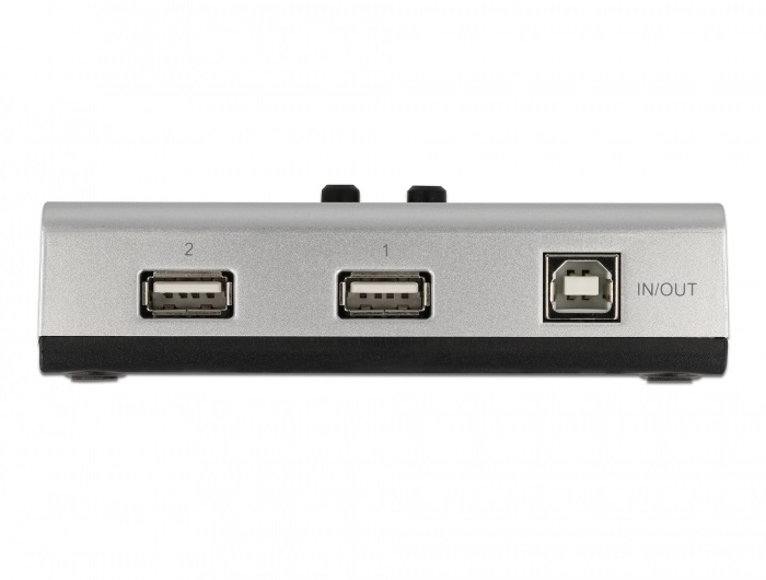 Delock 87760 1xUSB-B anya - 2xUSB-A 2.0 anya manuális kétirányú switch