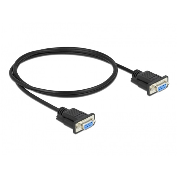 Delock 87786 1m RS-232 D-Sub 9 anya - anya CTS/RTS auto soros kábel