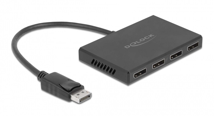 Delock 87794 4xDisplayPort 1.4 kimenet - 1xDisplayPort bemenet splitter