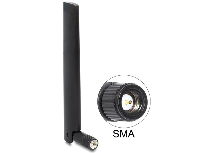 Delock 88970 SMA -0.8 - 3.0dBi hajlítható omnidirectional 50db-os LTE antenna csomag