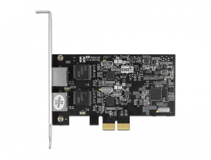 Delock 89530 2 portos 2,5Gbps Gigabit LAN PCI Express x2 hálózati kártya