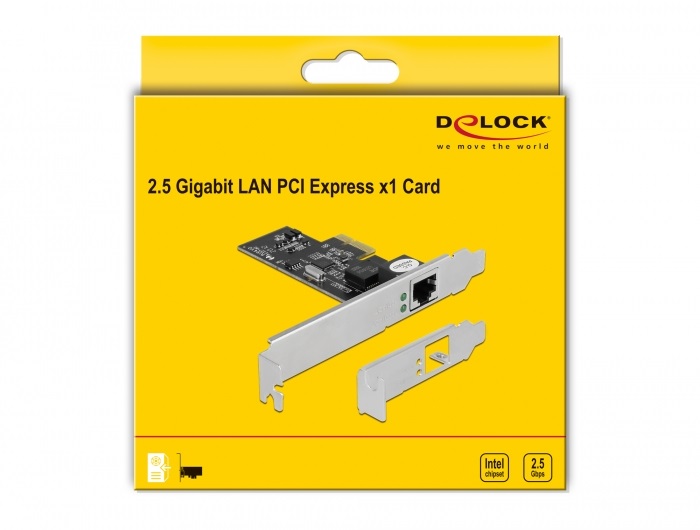 Delock 89598 2,5Gbps Gigabit LAN PCI Express x1 hálózati kártya