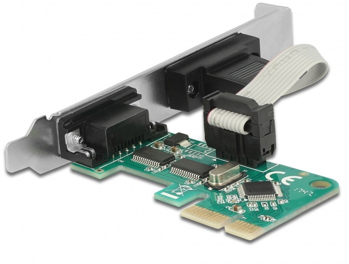Delock 89918 2x Soros RS-232 PCI Express-kártya