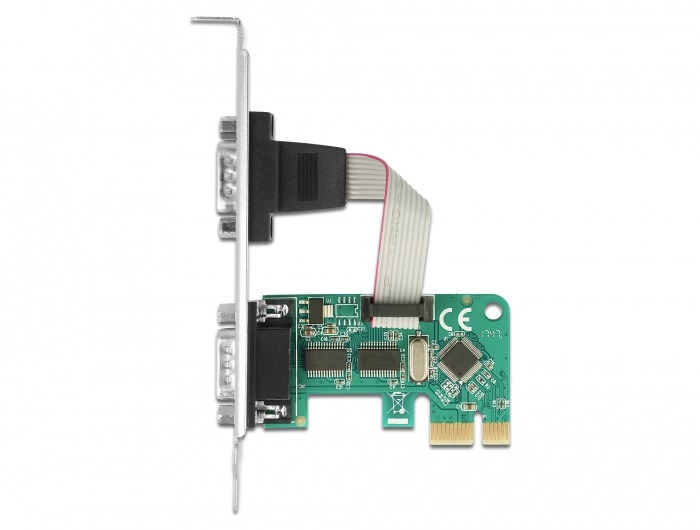 Delock 89918 2x Soros RS-232 PCI Express-kártya