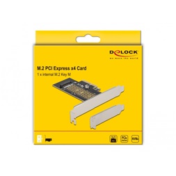 Delock 90047 M.2 NVMe M-key 80mm low profile PCI Express x4 adapter