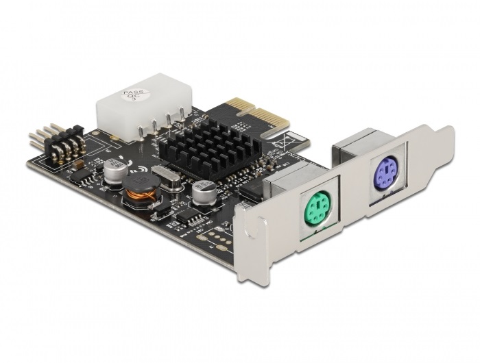Delock 90049 2xPS/2 + 1x belső 9 tűs USB low profile PCI Express x1 kártya