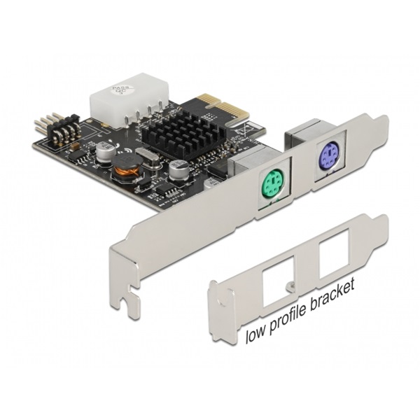 Delock 90049 2xPS/2 + 1x belső 9 tűs USB low profile PCI Express x1 kártya