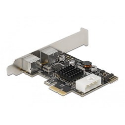 Delock 90049 2xPS/2 + 1x belső 9 tűs USB low profile PCI Express x1 kártya