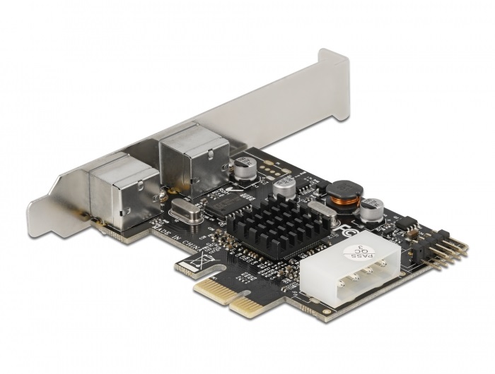 Delock 90049 2xPS/2 + 1x belső 9 tűs USB low profile PCI Express x1 kártya