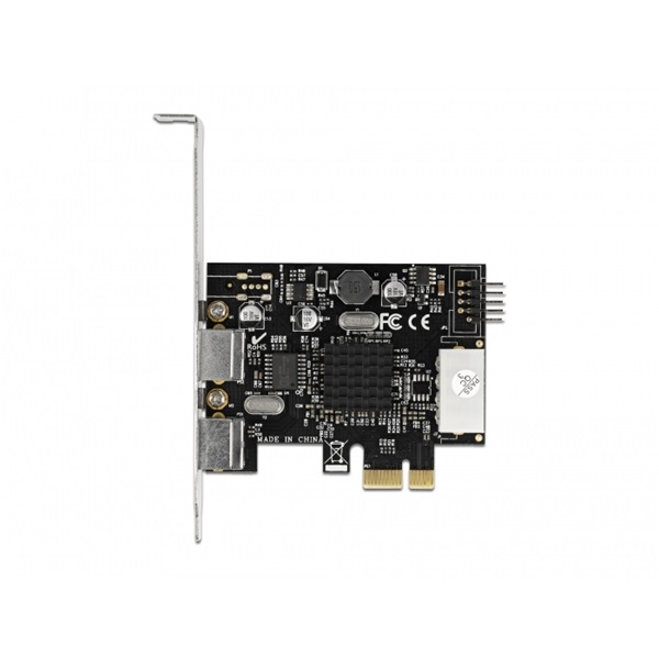 Delock 90049 2xPS/2 + 1x belső 9 tűs USB low profile PCI Express x1 kártya