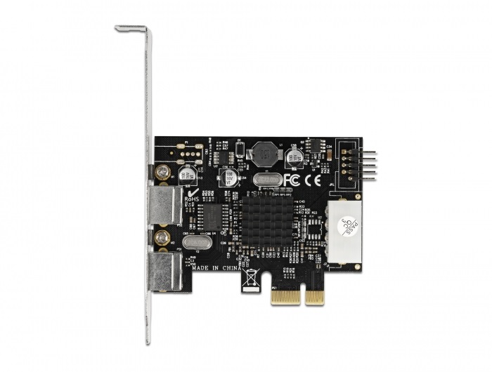 Delock 90049 2xPS/2 + 1x belső 9 tűs USB low profile PCI Express x1 kártya