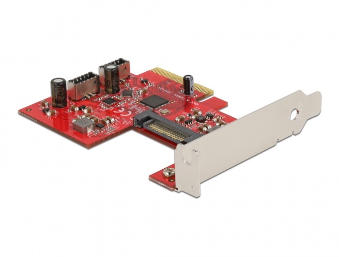 Delock 90058 2xbelső USB 3.2 Gen2 20 tűs anya PCI Express x4 kártya
