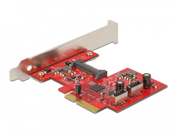 Delock 90058 2xbelső USB 3.2 Gen2 20 tűs anya PCI Express x4 kártya