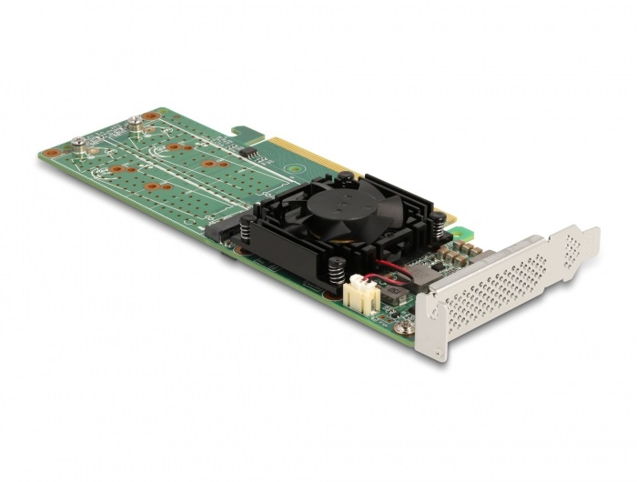 Delock 90078 4xbelső NVMe M.2 M-key PCI Express x16 kártya