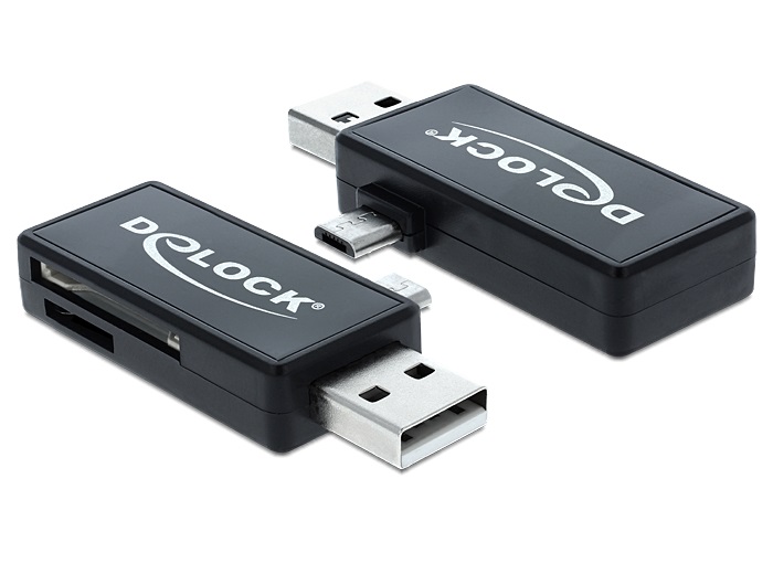 Delock 91731 Delock micro USB /USB A OTG kártyaolvasó
