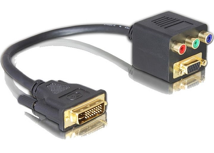 Delock 65061 Adapter DVI29 apa VGA + 3xCinch anyára