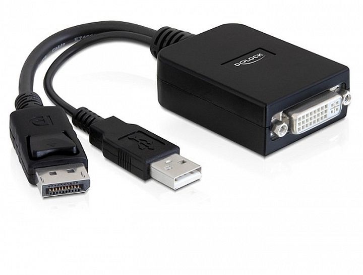 Delock 61855 Adapter Displayport apa> DVI-I 24+5 anya active