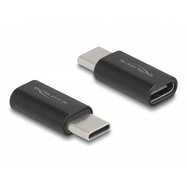 Delock 60034 Adapter SuperSpeed USB 10 Gb/s (USB 3.2 Gen 2) USB Type-C dugasz-alj portkímélővel fekete