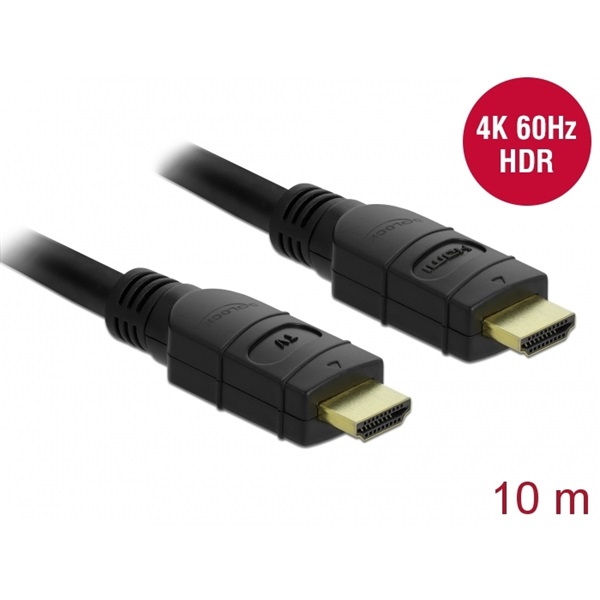 Delock 85284 Aktív HDMI kábel 4K 60 Hz 10 m