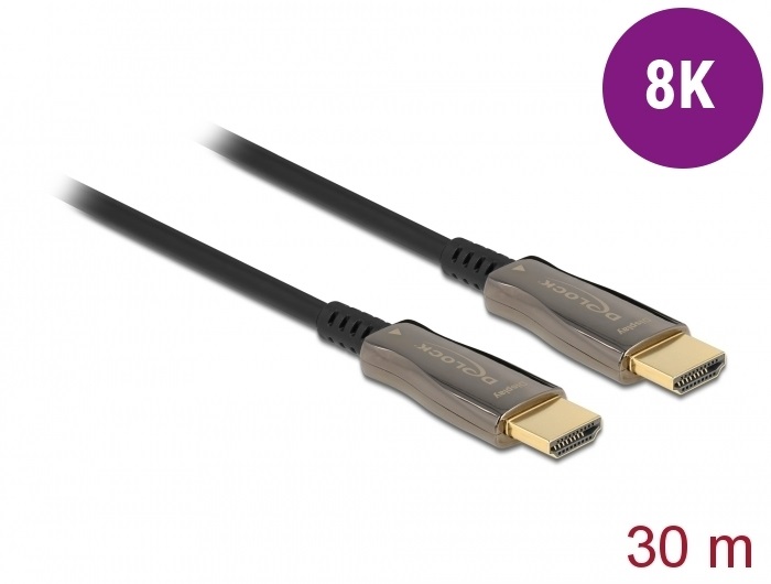 Delock 84040 Aktív optikai kábel HDMI 8K 60 Hz 30 m