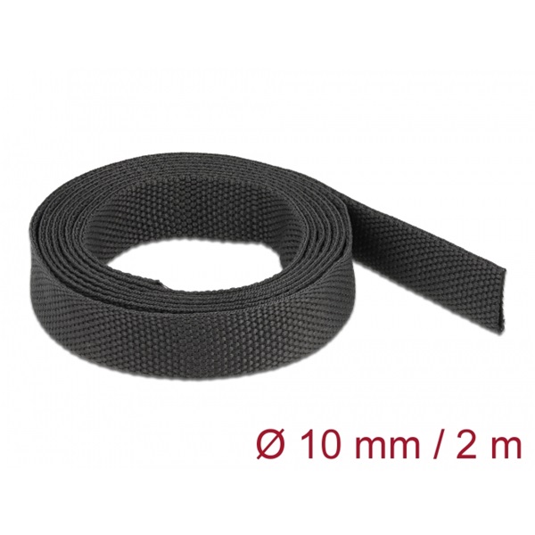 Delock 20792 Anyag hőre zsugorodó cső 2 m x 10 mm szugorodási arány 2:1 fekete