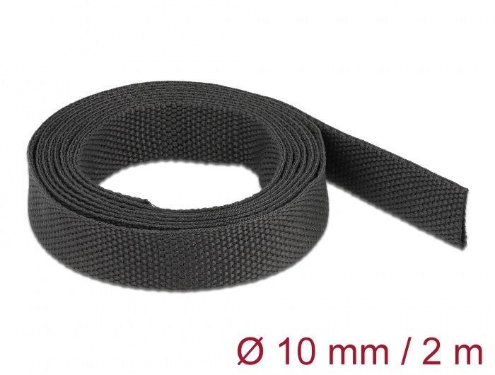 Delock 20792 Anyag hőre zsugorodó cső 2 m x 10 mm szugorodási arány 2:1 fekete