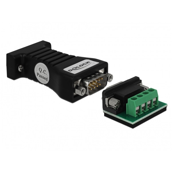 Delock 62919 Átalakító 1 x soros RS-232 DB9 port - 1 x soros RS-485 port ESD védelemmel 15 kV túlfeszültsé
