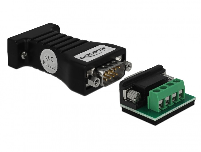 Delock 62919 Átalakító 1 x soros RS-232 DB9 port - 1 x soros RS-485 port ESD védelemmel 15 kV túlfeszültsé