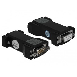Delock 87734 Átalakító 1 x soros RS-232 DB9 port anya - 1 x soros LVTTL / LVCMOS 3,3 V DB9-es port apa ESD