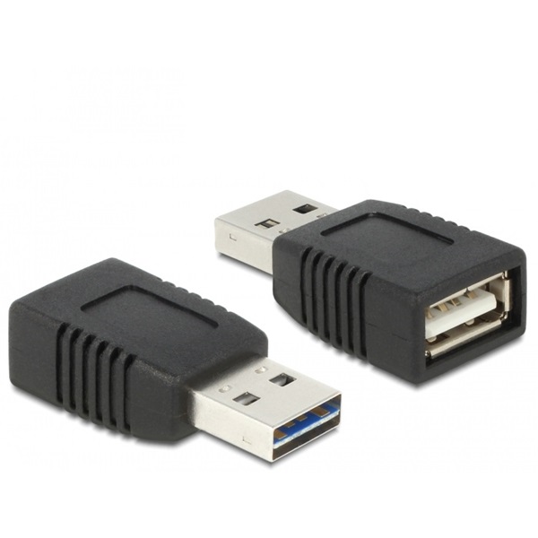 Delock 65965 Átalakító EASY-USB 2.0-A apa USB 2.0-A anya, csak töltéshez