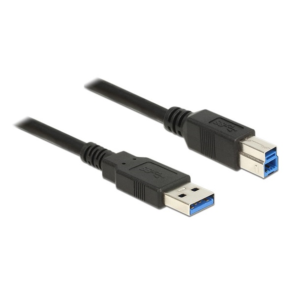 Delock 85065 Cable USB 3.0 Type-A male > USB 3.0 Type-B male 0.5 m black