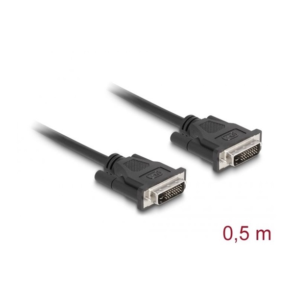 Delock 84369 DVI 24+1 kábel, 0.5m, apa/apa