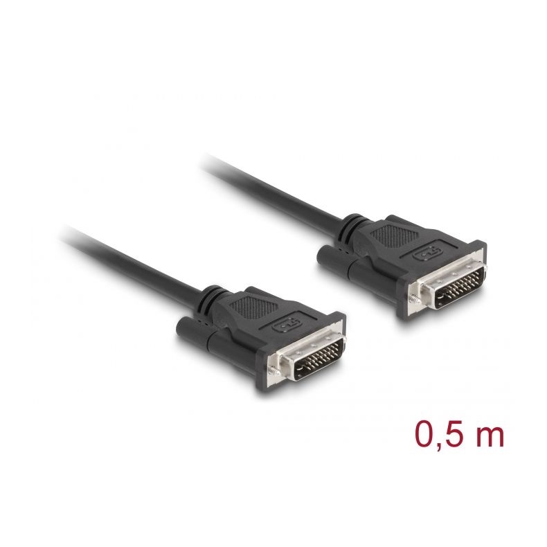 Delock 84369 DVI 24+1 kábel, 0.5m, apa/apa