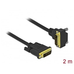 Delock 85894 DVI kábel 24+1 apa - 24+1 apa hajlított 2 m