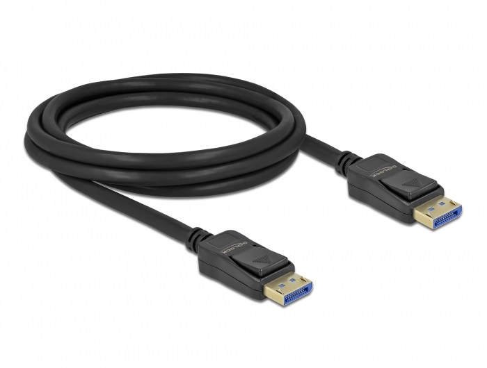 Delock 80262 DisplayPort kábel 10K 60 Hz 54 Gbps 2 m