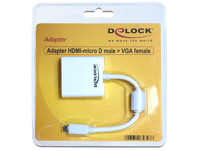 Delock 65347 HDMI-micro D apa > VGA anya adapter