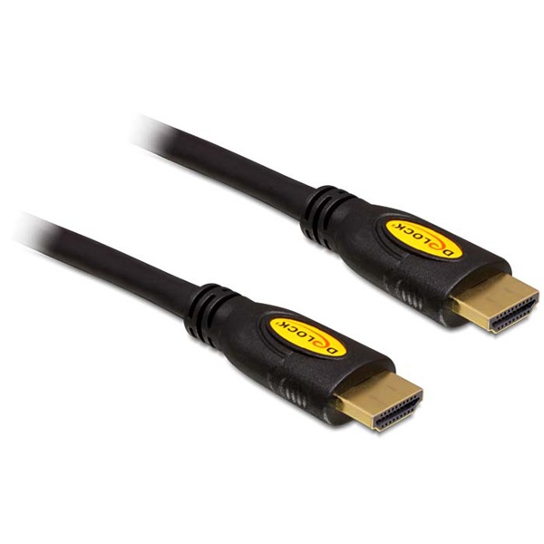 Delock 83738 High Speed HDMI-kábel típusú Ethernet - HDMI-A dugós > HDMI-A dugós 4K 1,5 m