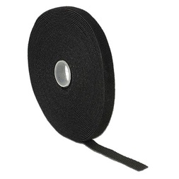 Delock 18712 Hurkolható rögzítok, 10 m x 13 mm (H x Sz) tekercs, fekete